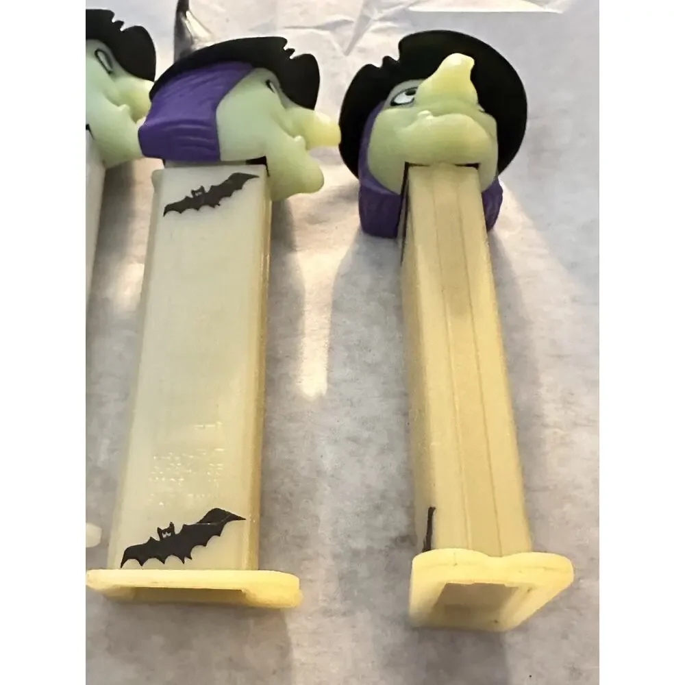 D24 Pez Candy Dispenser Lot Of 5 Vintage Classic Witch From Slovenia